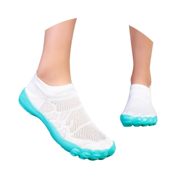AJGRHE Water Shoes Women Men Adult Quick-Dry Aqua Socks Barefoot Non for Beach Swim River Pool Lake White 37