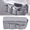 thumbnail image 3 of Couch Organizer, Pocket Design Retro Fashion Couch Storage Bag Simple Comfortable Dustproof Waterproof Reasonable Layout  For Mobile Phone, 3 of 8