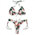 thumbnail image 1 of Traje de baño cómodo para mujer con correa de cordones con estampado de flores con estilo para mujer OAVQHLG3B Store  lin121212, 1 of 4