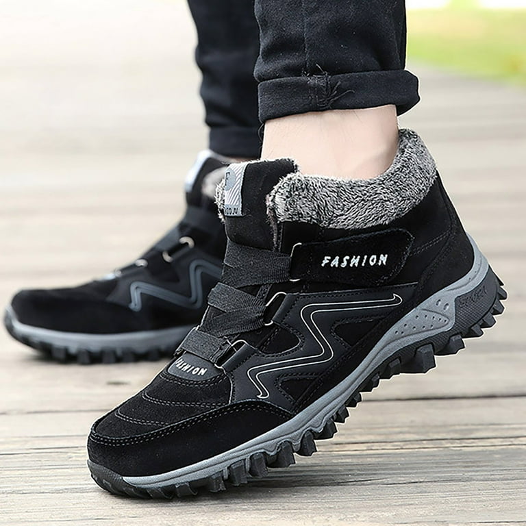 Akiihool Snow Boots for Men Wide Width Men's Warm Snow Boots