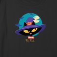 thumbnail image 2 of Girl's Paul Frank Halloween Mika the Cat Witch Portrait Graphic Cropped T-Shirt Black Medium, 2 of 3