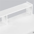 thumbnail image 6 of Topeakmart Computer Desk Home Office Laptop Desktop Table with Drawers Storage Shelf Keyboard Tray, White, 6 of 7
