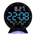 thumbnail image 1 of GROWTH TANK Réveil Luminosité Réglable Horloges de Chevet pour Garçons Filles Cuisine Adolescents Noir Bleu, 1 of 9