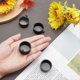 thumbnail image 2 of 4pcs Curtain Rod Finials Black Metal Curtain Finials Finials with Screws 28mm Cylindrical Curtain Rod Finials Heads for Home Office Curtain Accessori, 2 of 4
