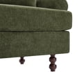 thumbnail image 6 of Christopher Knight Home 81.5" Chenille Upholstered Sofa, Modern 3 Seater Couch with Pillows, Green, 6 of 10
