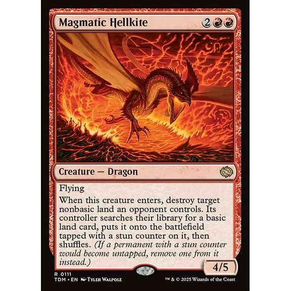 MtG Tarkir: Dragonstorm Rare Magmatic Hellkite #111