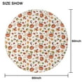 thumbnail image 6 of Fall Pumpkins Leaves Pattern Round Tablecloth 60" X 60",Wrinkle Wipeable Table Cloth for Kitchen Dining Room Picnic Patio Party, 6 of 6