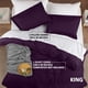 thumbnail image 2 of Juego de funda de edredón Utopia Bedding King Size, microfibra, color morado, 2 of 8