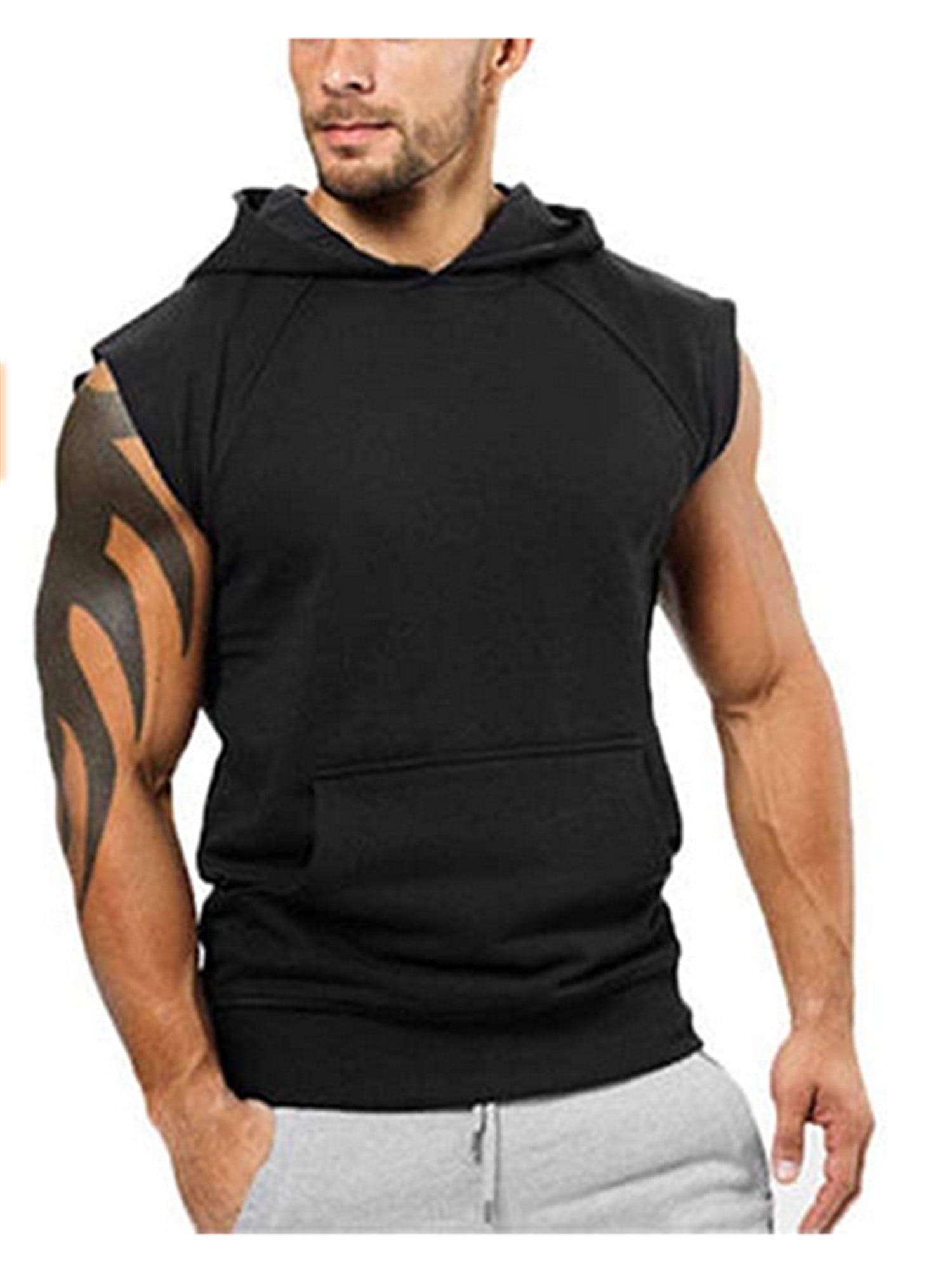 gym king sleeveless hoodie