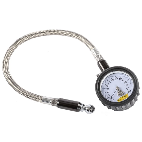 JEGS 65533 Deluxe Tire Pressure Gauge 0-60 psi Increments: 1 lb 2 5/8 in. Diamet
