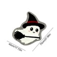 thumbnail image 6 of Wooowa Halloween Ghost Web Witch Hat Floor Mat Polyester 27.6x17.7 Inch Non Slip for Entryway Porch Indoor Festive Decor, 6 of 6