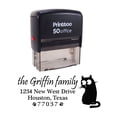 thumbnail image 1 of Printtoo Personalized Black Self Inking Housewarming Custom Address Rubber Stamper-68 x 30 mm, 1 of 6