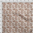 thumbnail image 4 of oneOone Georgette Viscose Light Brown Fabric Asian Floral Sewing Fabric By The Yard Printed Diy Clothing Sewing Supplies 42 Inch Wide, 4 of 4