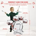 thumbnail image 3 of LAYADO 21inch Drum Set for Kids 1-3, Drum Kit for Beginners, Musical Instrument 5 Drums + 1 Cymbal with Small Stool Drum, Drum Kit for Toddler 1-3 Drummer Toys Boys Girls Gift, 3 of 8