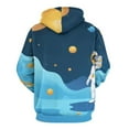 thumbnail image 3 of Astronaut Dreaming Planets 3d Sweatshirts Hoodie Fashion Casual Personality Men's Women Street Hoodie Pullovers Long Sleeve Comfortable Top, 3 of 6