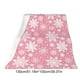 thumbnail image 3 of Snowflake Christmas Blanket Print Soft Warm Nap Blanket Suitable For Sofa Bed Camping Festival, 3 of 5