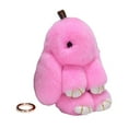 thumbnail image 2 of PENGXIANG Bunny Keychain Super Soft Faux Plush Lovely Rabbit Doll Plushies Backpack Decor Colored Stuffed Rabbit Pendant Children Doll Toy Birthday Gift, 2 of 8