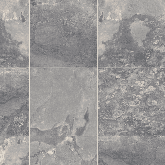 The Tile Life Wells Stone Slate 6" x 6" Blue Matte Porcelain Floor and Wall Tile, Case (22 Tiles)