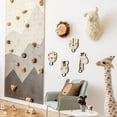 thumbnail image 3 of 4 Pcs Safari Animal Decorative Wall Hooks Kids Wooden Jungle Baby Nursery Hooks Cute Towel Hanger for Childs Nursery Bathroom Bedroom Home Decor(Safari Animal), 3 of 7