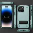 thumbnail image 6 of ELEHOLD for iPhone 11, Rugged Shockproof Hard PC Case,With Built-in Foldable Invisible Kickstand Heavy Duty Case Cover, green, 6 of 7