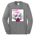 thumbnail image 2 of Marilyn Monroe Being Normal is Boring | Mens Famous People Long Sleeve T-Shirt, Heather Grey, Medium, 2 of 4