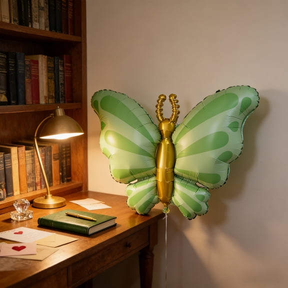 Eespoir Butterflies Balloons, Party And Festival Decorations, Helium Balloon Set For Birthday, Wedding, Celebration, Colorful, Festive Atmosphere(Green)