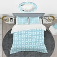 thumbnail image 2 of Designart 'Retro Pattern Abstract Design II' Mid-Century Modern Duvet Cover Set, 2 of 4