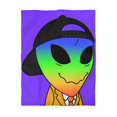 thumbnail image 2 of Housse de Couette en Microfibre Rainbow Peace Alien Bouche de Calmar Visiteur, 2 of 7