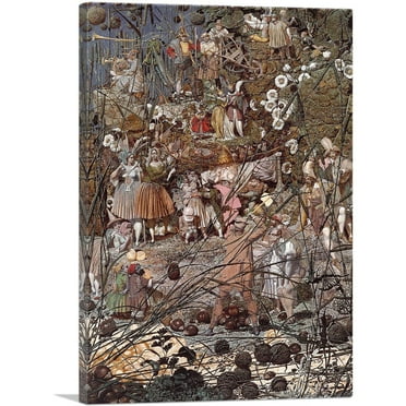 ARTCANVAS The Fairy Feller's Master-Stroke Canvas Art Print by Richard Dadd - Size: 26" x 18" (0.75" Deep)