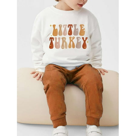 

Toddler Baby Boys Girls Thanksgiving Pullovers Cartoon Letter Print O-neck Sweatshirt Long Sleeve T-Shirts Tops Blouse Fall Closes