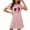 Pink, variant on FDGIU Women's Valentine Heart Printed Nightgown - Short Sleeve Sleepshirt Pajama Dress Loungewear Wear S-2XL