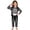 Z1-Black, variant on Boys Halloween Outfit Sets Skeleton Print Long Sleeve Top and Pants Soft Holiday Party