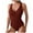17 Wine, variant on Feimerou Women's Ribbed One Piece Swimsuit Tummy Control High Cut Bathing Suits Sexy V Neck Sleeveless Solid Colors Monikini Swimwear