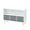 White+Gray, variant on Tcbosik Bookcase with 3 Collapsible Fabric Drawers, MDF Storage Bookshelf with Pine Legs for Home Organizer, 35.43"L x 11.02"W x 23.62"H (White+Gray)