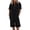 IJ10_Black, variant on Linen Short Sets for Women 2 Piece Outfits Short Sleeve Button V-Neck Shirt and Bermuda Short Sets Vacation Clothes Khaki L