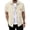 Khaki, variant on Western Shirts for Men Short Sleeve Waffle Pearl Snap Shirts for Men Button Up Shirt Cowboy Casual Work Shirt Size 3XL White