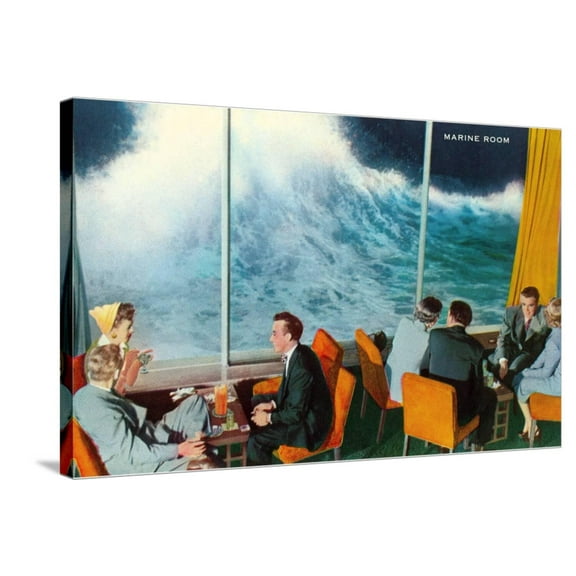Art.com Marine Room, La Jolla, California Stretched Canvas Print Wall Art, 36" x 24"