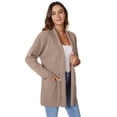 thumbnail image 6 of Anygrew Women's Long Sleeve Cardigan Open Sweater Cardigan Soft and Lightweight Casual Classic with Pockets S-XXL, 6 of 7