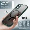 thumbnail image 5 of JETech Magnetic Case for iPhone 17 6.3-Inch Compatible with MagSafe, Phone Cover with Built-in Camera Control Button (Dark Green), 5 of 6
