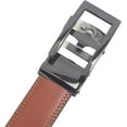 thumbnail image 4 of Marshal Men's Genuine Leather Ratchet Dress Belt With Automatic Buckle Tan Buckle4, 32", 4 of 9