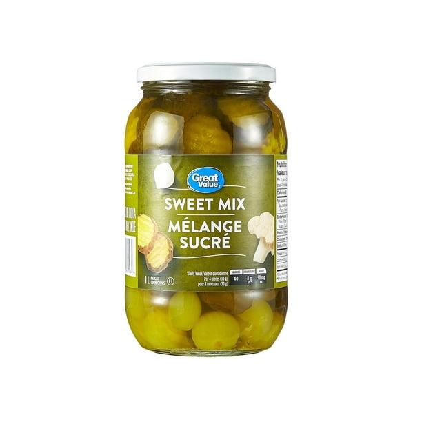 Great Value Sweet Mix Pickles, 1 L Walmart.ca