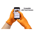 thumbnail image 3 of Tiger Grip Gloves - 2 Boxes - Hi-Vis Orange - Textured - Powder & Latex Free 200 Count (Large), 3 of 6