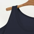 thumbnail image 6 of Breezora Breezy Sleeveless Tank Top Women's Loose Fit Summer Essential for Layering XL Size Navy, 6 of 7
