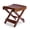 Brown, variant on Sorbus Bamboo Folding Step Stool Bench, Portable Collapsible Wooden Seat, Natural