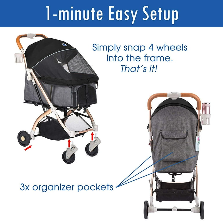Pet rover dog stroller online