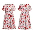 thumbnail image 5 of Sigee Sanrio Cg for Women's Short Sleeve Dress Relaxed Fit Dress with Pockets, 5 of 7