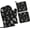 Black 9, variant on Vintage Vegetable Garden Oven Mitts and Pot Holders Sets of 4, Heat-Resistant Hot Pads Non-Slip BBQ Gloves for Kitchen Baking Cooking Grilling