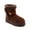 BROWN, variant on GJPBGK Women Winter Snow Boots Warm Fur Lined Ankle Boots with Buckle for Cold Weather