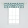 thumbnail image 2 of Ambesonne Moroccan Window Valance, Circular Oriental, 54" X 12", Cream and Dark Sky Blue, 2 of 3