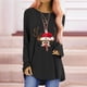 thumbnail image 1 of Pntutb Mujer Casual Cuello Redondo Navidad Manga Larga Estampado Camiseta Top Blusa Pntutb Pntutb-6688, 1 of 7